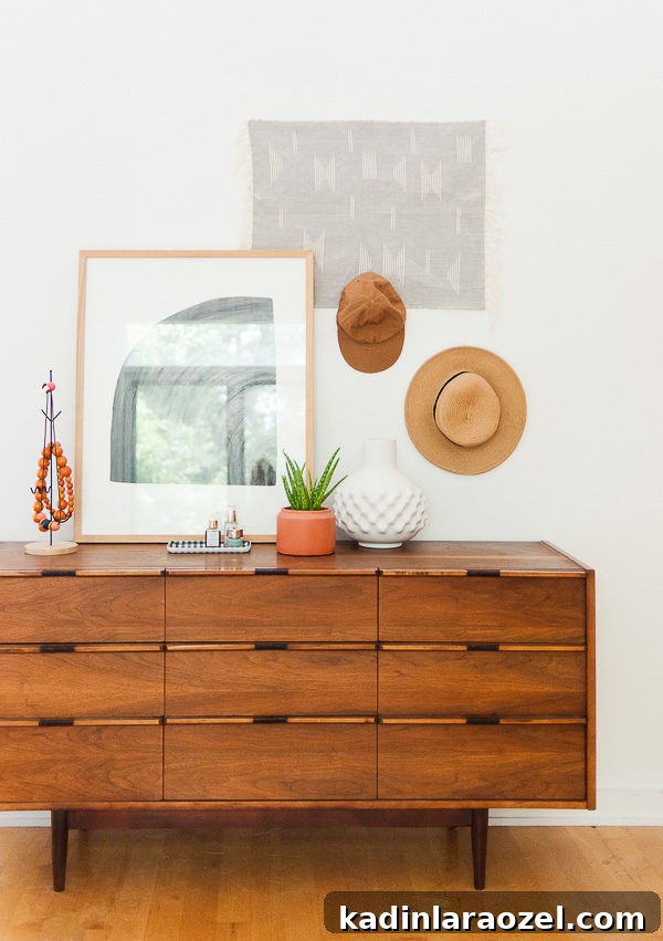 Our Home Featured in Mollie Makes Magazine 10 Vintage teak dresser in the bedroom