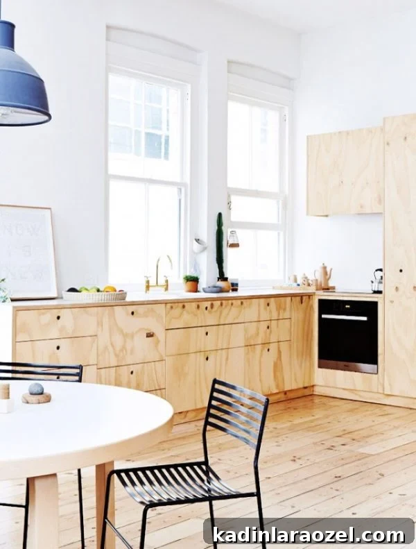 Plywood Trend: Is It Worth the Hype or Not? 7 Plywood in the kitchen