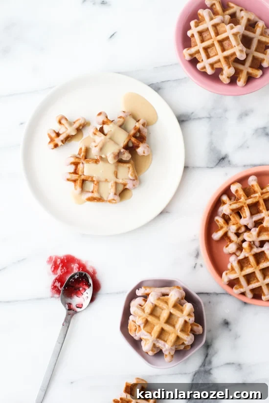 pb + jelly waffles
