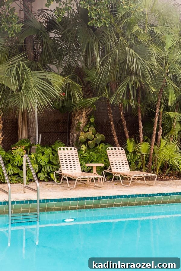 72 Hours in Miami: A 3-Day Itinerary for Food, Beaches & Nightlife 5 Pink pool chairs and palm trees in Miami (a 72 hour travel guide)