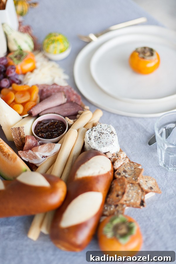 Thanksgiving Entertaining: 7 DIY Ideas for Hosting & Beyond 4 Charcuterie table runner DIY idea for Thanksgiving