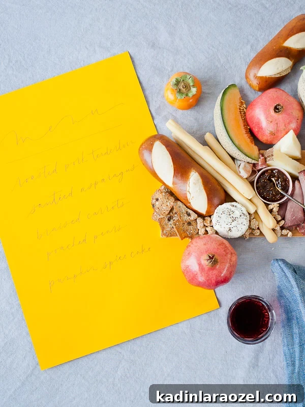 Thanksgiving Entertaining: 7 DIY Ideas for Hosting & Beyond 8 Hand lettered menu for Thanksgiving