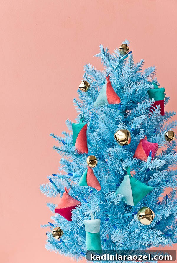 DIY Velvet Color-Blocked Christmas Ornaments: Step-by-Step Guide 4 Color Blocked (Christmas) Vibes: How to Make DIY Velvet Ornaments