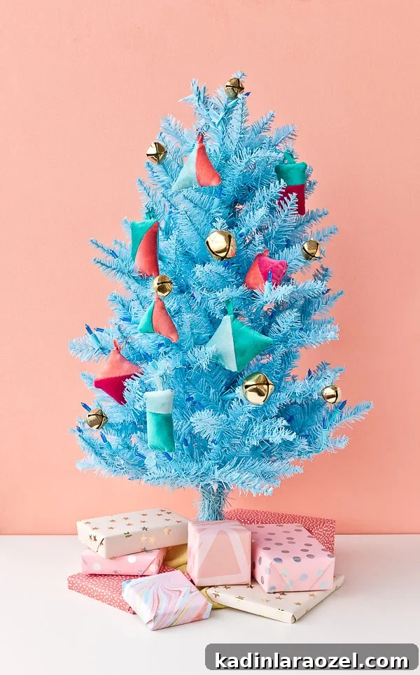 DIY Velvet Color-Blocked Christmas Ornaments: Step-by-Step Guide 5 Color Blocked (Christmas) Vibes: How to Make DIY Velvet Ornaments