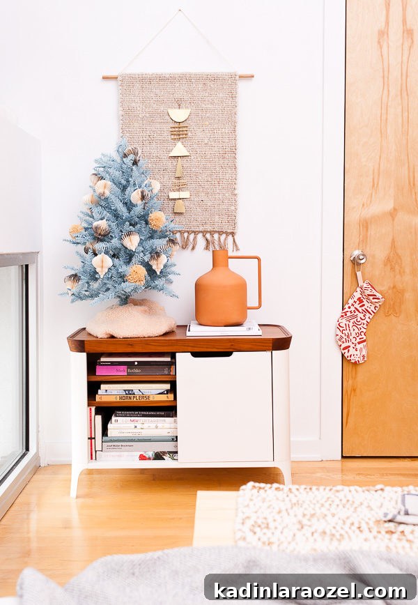 A modern eclectic guest bedroom reveal, with holiday accents.