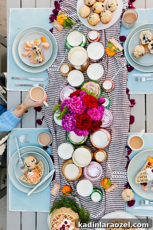 An outdoor winter party on the roof (with DIY entertaining ideas)