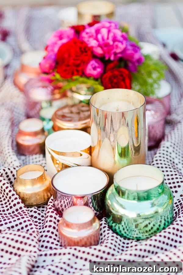 DIY table runner and centerpiece ideas for winter / holidays