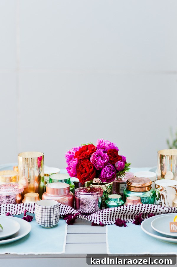 A bold DIY floral centerpiece for winter 