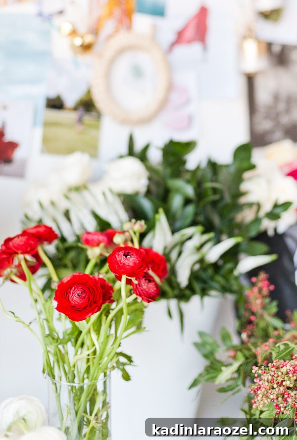 Holiday Flower Power: Winter Style Guide and Atlanta Wreath Workshop 14 Ranunculus for a holiday wreath workshop