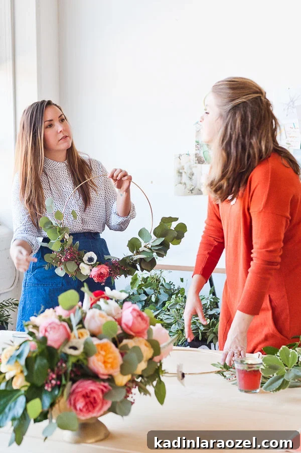 Holiday Flower Power: Winter Style Guide and Atlanta Wreath Workshop 4 Holiday wreath workshop