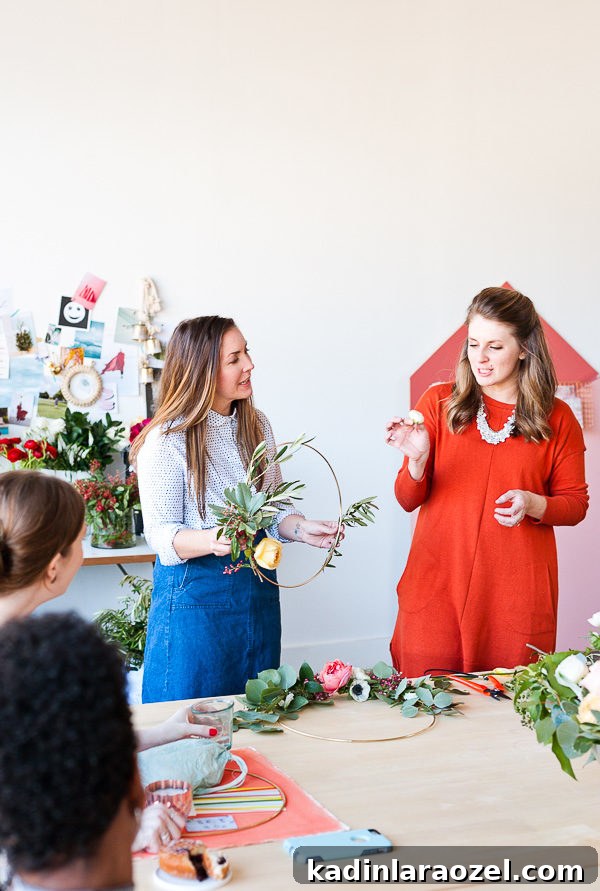 Holiday Flower Power: Winter Style Guide and Atlanta Wreath Workshop 6 Holiday wreath workshop