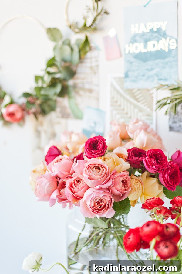 Holiday Flower Power: Winter Style Guide and Atlanta Wreath Workshop 8 All of these flowers!