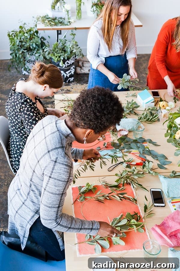 Holiday Flower Power: Winter Style Guide and Atlanta Wreath Workshop 10 Holiday wreath workshop