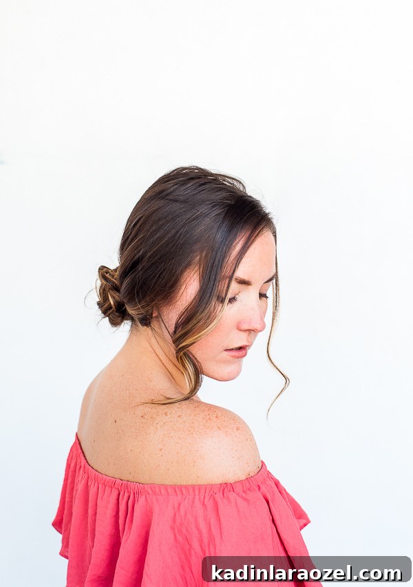10-Minute Valentine's Day Updo Tutorial: Quick Romantic Hairstyle 4 Brittni Mehlhoff shows you how to create an easy updo in 10 minutes, on Paper & Stitch.