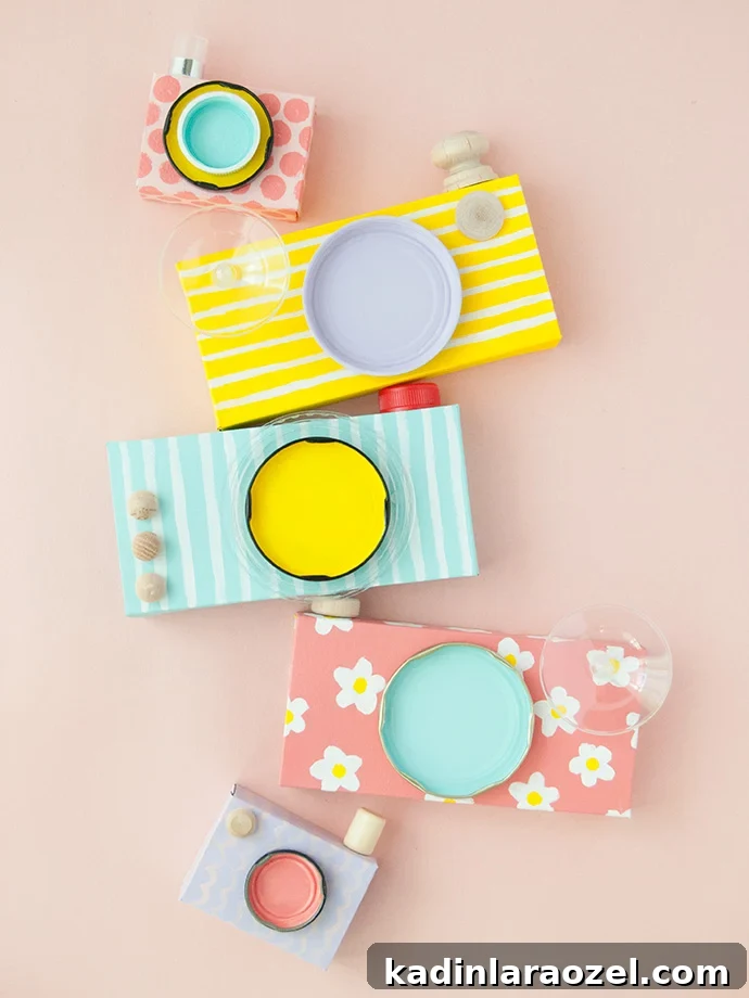 49 Creative DIY Valentine Gift Ideas for Loved Ones 15 colorful painted cardboard camera toys for kids