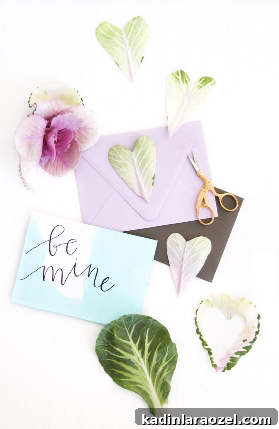 49 Creative DIY Valentine Gift Ideas for Loved Ones 34 Heart cut outs and dip dyed hand lettered cards for Valentine's Day never go out of style.