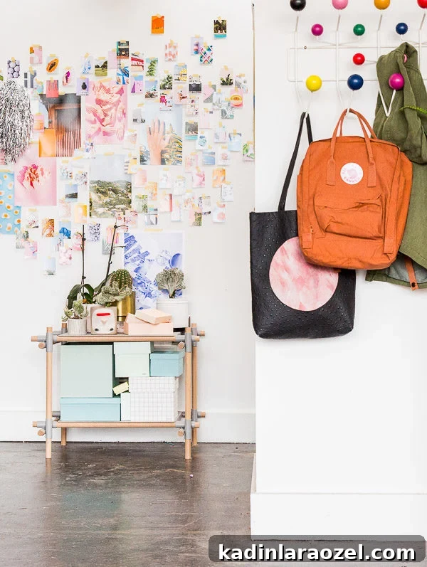 Studio Refresh: Quick Entryway Mini Makeover Ideas 6 A modern meets minimal entryway makeover at Paper & Stitch studios