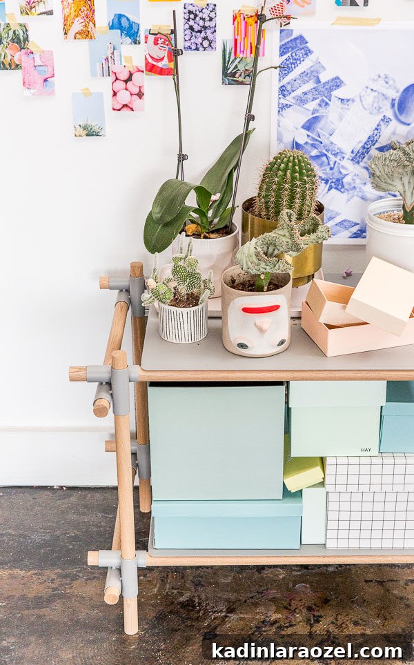 Studio Refresh: Quick Entryway Mini Makeover Ideas 7 Take a tour of the creative (and colorful) studio of Paper & Stitch