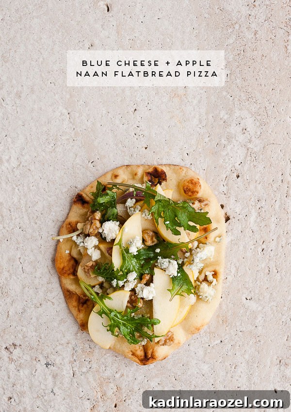 Naan Flatbread Pizza: 3 Delicious Ways to Top It 6 Blue cheese and apple naan flatbread pizza recipe
