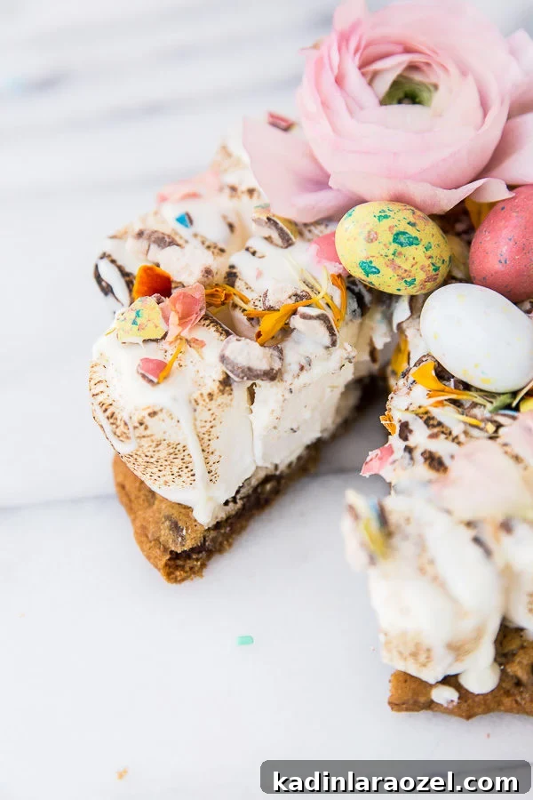 Easter s'more dessert pizza recipe.