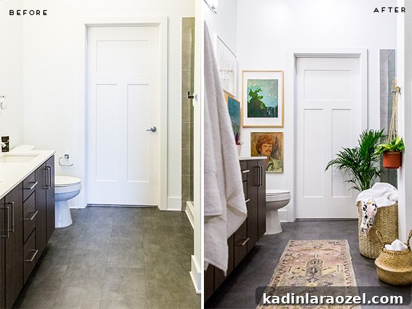 Before and After: My New Master Bathroom Remodel Reveal 3 Before and After: A minimal eclectic bathroom makeover