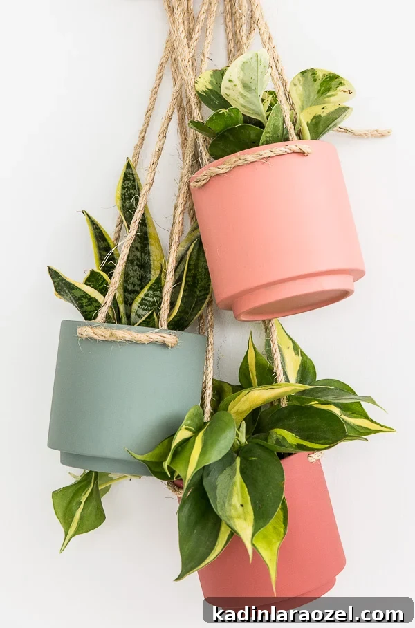 $5 Hanging Planter DIY: Stylish Budget Plant Holder Tutorial 2 This $5 hanging planter DIY is actually a Target hack! Click through for tutorial.