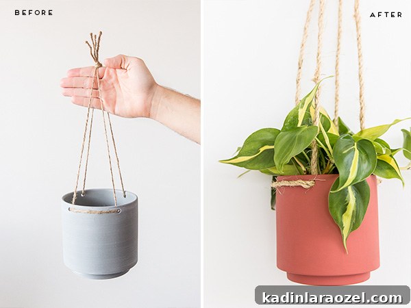 $5 Hanging Planter DIY: Stylish Budget Plant Holder Tutorial 3 This hanging planter DIY is actually a $5 Target hack! Click through for tutorial.