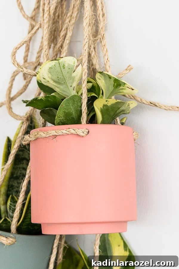 $5 Hanging Planter DIY: Stylish Budget Plant Holder Tutorial 9 This $5 hanging planter DIY is actually a Target hack! Click through for tutorial.
