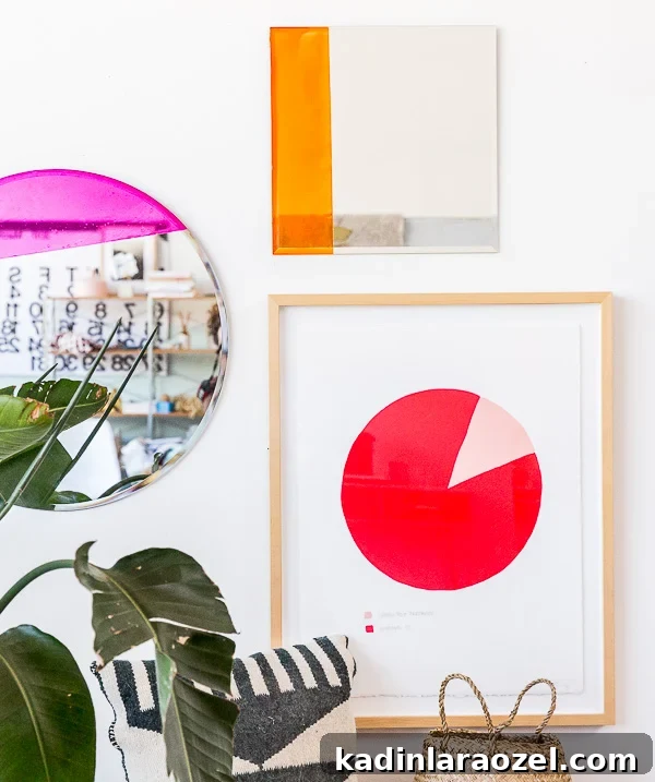 How to make a colorful mirror for an entryway or anywhere else in your home