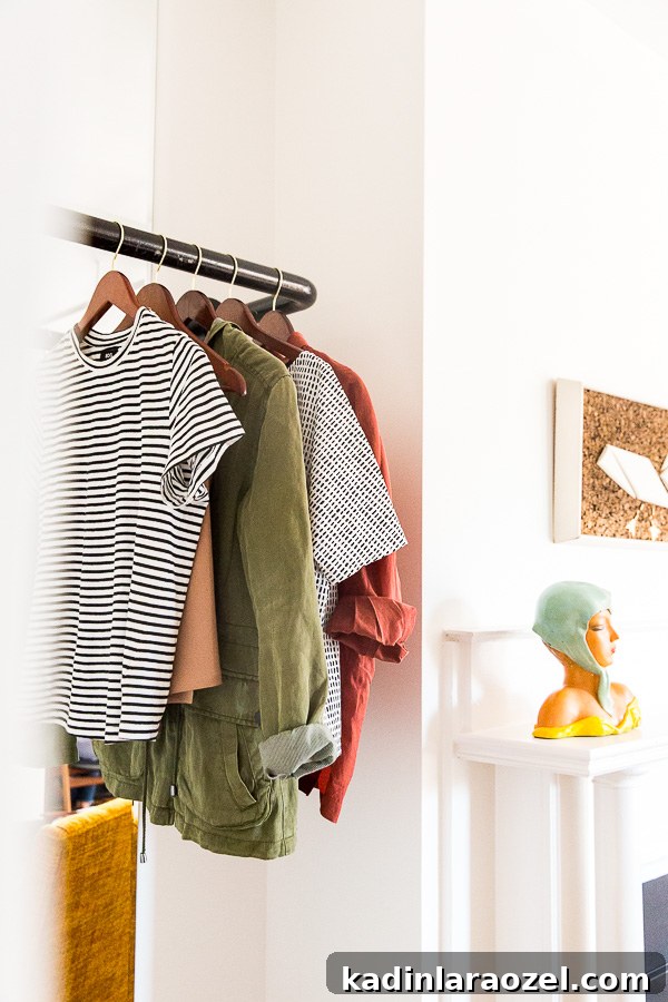 Space-saving closet idea