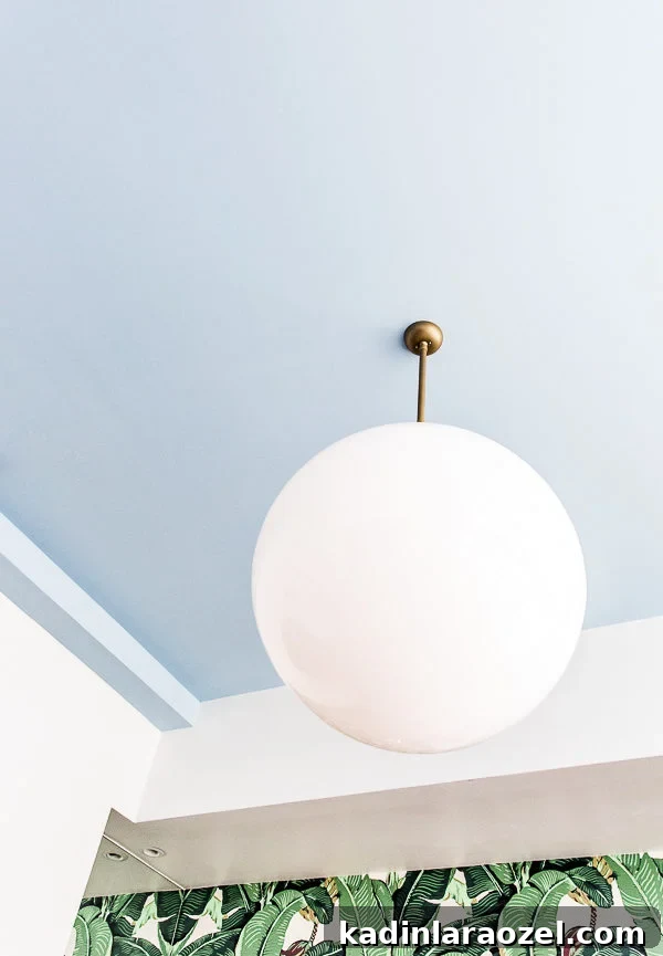 11 Creative DIY Travel Finds to Inspire Your Next Project 2 A pastel blue ceiling!