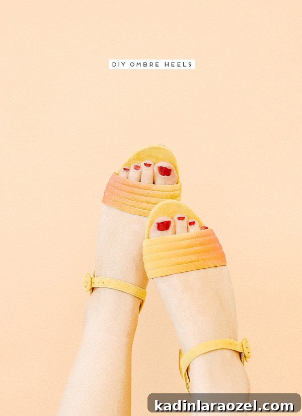 DIY Ombre Heels. Click through for the tutorial.