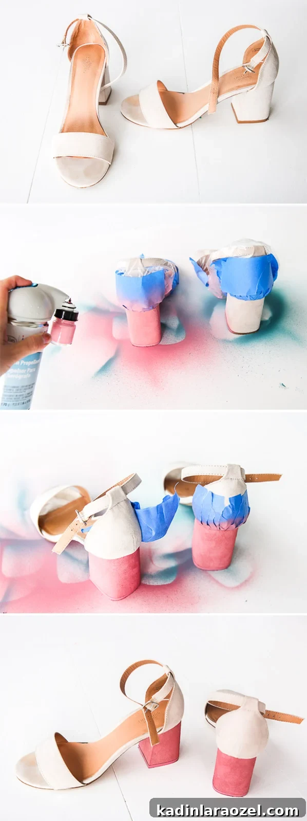 How To Color Block Your Heels (DIY Shoe Makeover)