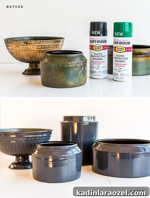 Before and After: A DIY Metal Planter Makeover in Under an Hour