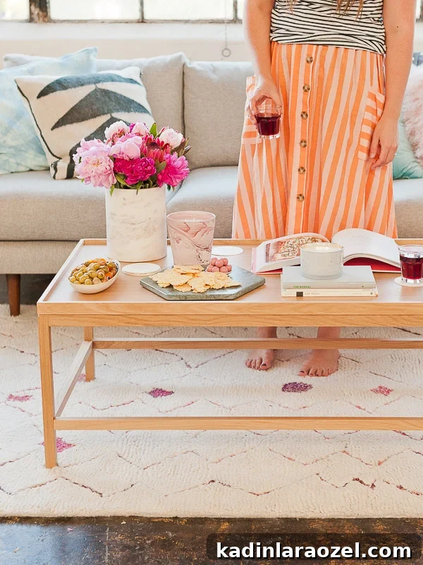 3 Chic Ways to Style Your Coffee Table for Every Room 5 How to style a coffee table (for the entertainer).