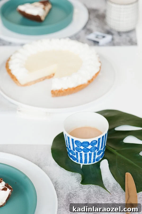 A coffee and pie Father's Day brunch. Click through to get this look at home, along with DIY Father's Day entertaining ideas.