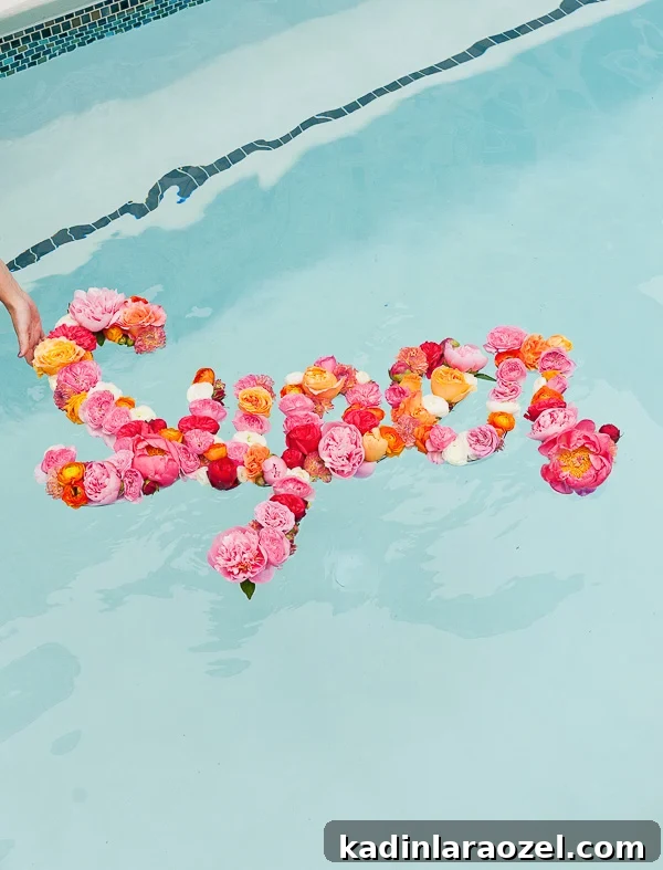 Floating Flower DIY: How to Create a DIY Flower Message (That Also Floats)