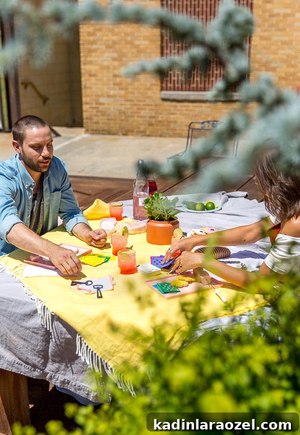 Colorful outdoor entertaining ideas for summer.