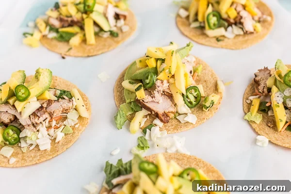 Try this recipe for pineapple mango chicken tacos