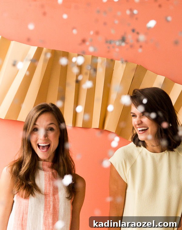 DIY Photo Booth Backdrop + A Painted Pastels Summertime Pie Party With More Entertaining Ideas