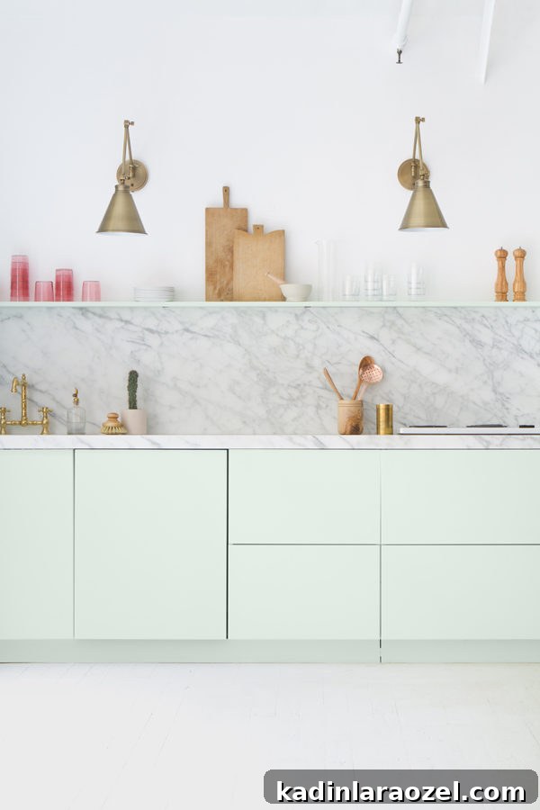13 Stylish Kitchen Designs to Suit Every Home 12 Mint colored kitchen