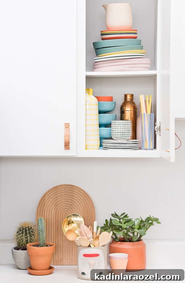 Make Leather Drawer Pulls: Step-by-Step Push-and-Pull Guide 6 DIY Kitchen Idea! A leather cabinet pulls tutorial. Great for renters or anyone looking to add more character to their basic kitchen. #kitchenDIY #kitchen #DIY #leatherDIY #interiors