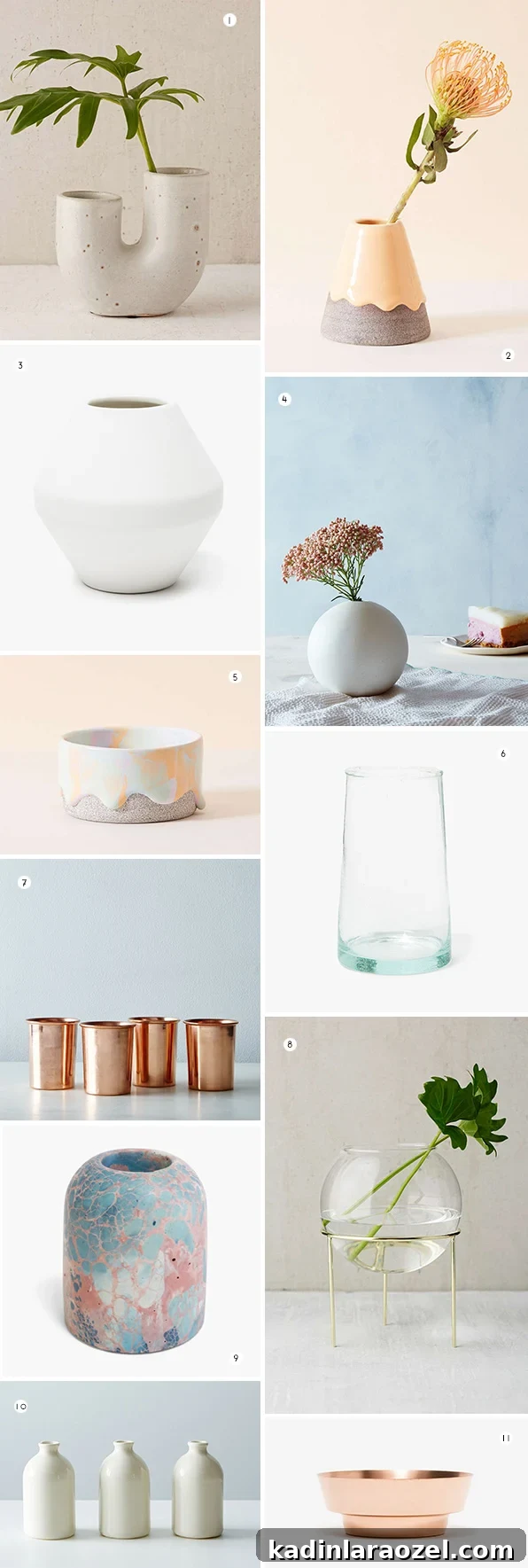11 Cool Vases Perfect for Mini Flower Arranging