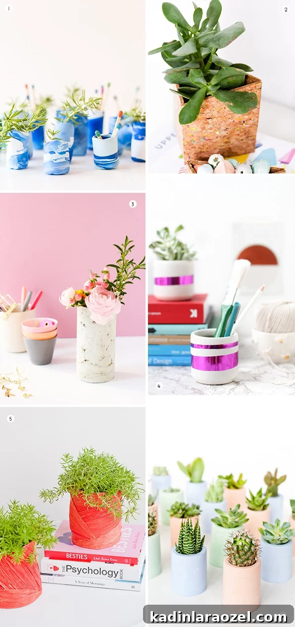 DIY vases that are perfect for mini flower arrangements
