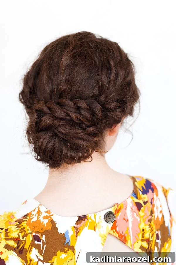 Rope twist updo