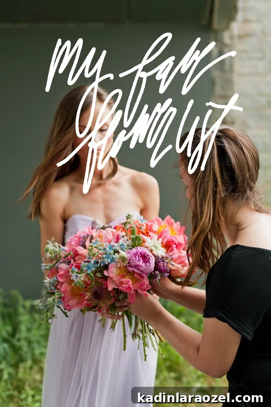 Brittni Mehlhoff of Paper & Stitch shares her go-to flower list for creating awesome bouquets every time.