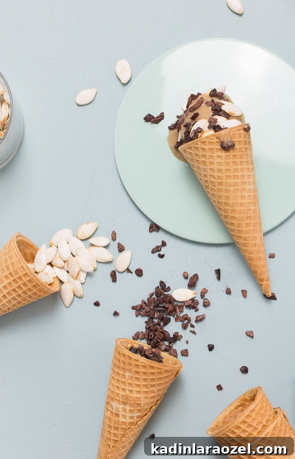 A limited ingredient pumpkin chai nice cream recipe for fall. So easy and delicious. #nicecream #dessert #pumpkinchai
