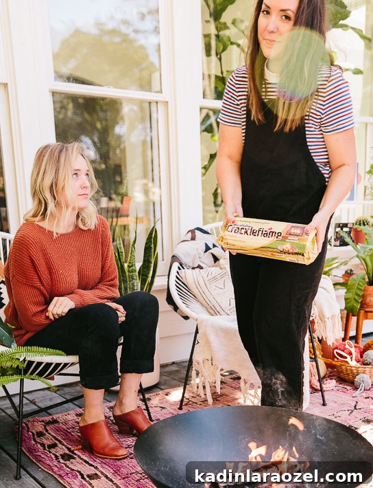 How to Throw Together a Stylish (But Cozy) Campfire Craft Night for Fall / Winter