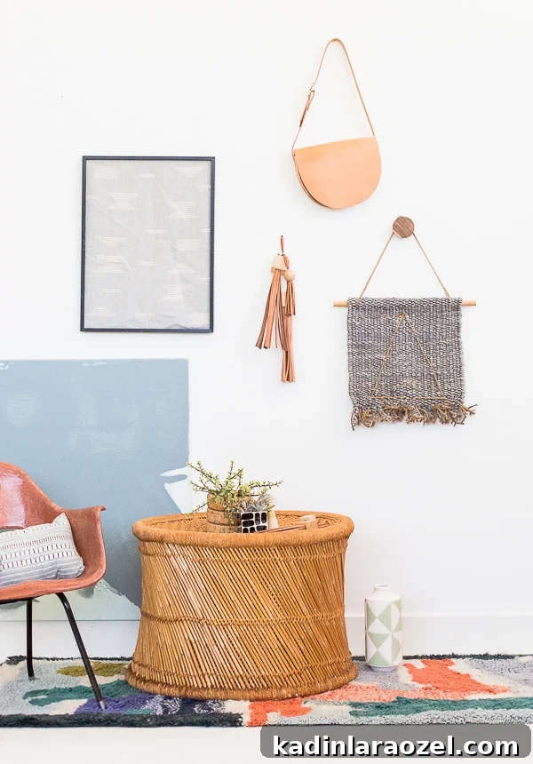 organic modern vibes in an all-white loft space