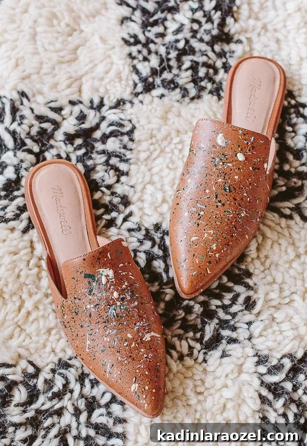DIY Painted Shoe Makeover: Transform Old Sneakers at Home 9 DIY shoe makeover. Create these painters shoes in just a few minutes with an old pair of shoes. #shoediy #shoes #diy